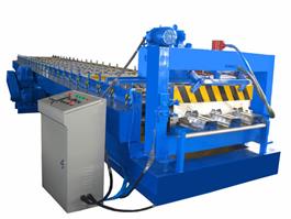 Downspout roll forming machine